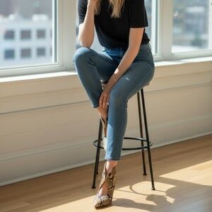 OSCAR DE LA RENTA PYTHON SHOE‎ BOOTS Size 6